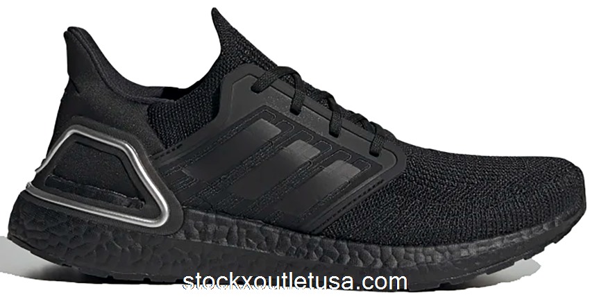 Outlet adidas Ultra Boost 20 Core Black Silver Metallic FV8333