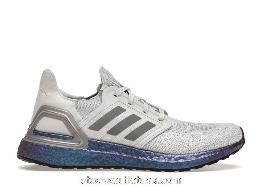 Outlet adidas Ultra Boost 20 Dash Grey Blue Violet (W) EG1369