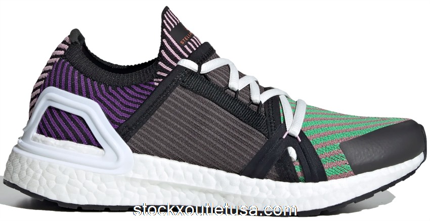 Outlet adidas Ultra Boost 20 Stella McCartney Semi Flash Green Sharp Purple (W) FU8975