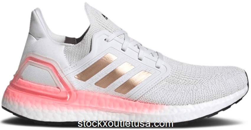 Outlet adidas Ultra Boost 20 White Copper Flash Red (W) EG0724