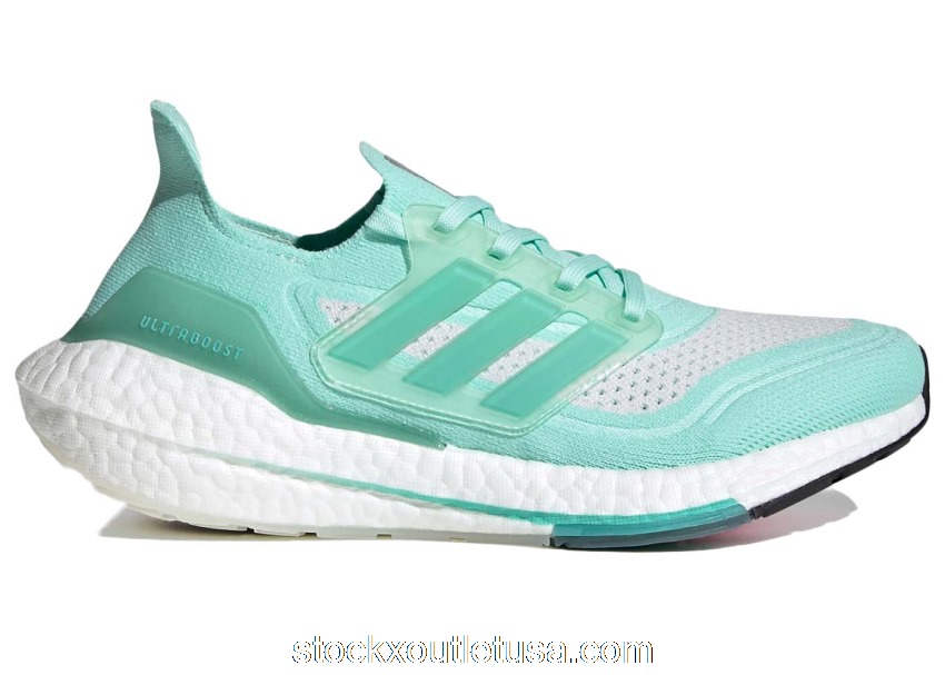 Outlet adidas Ultra Boost 21 White Acid Mint (W) FY0409