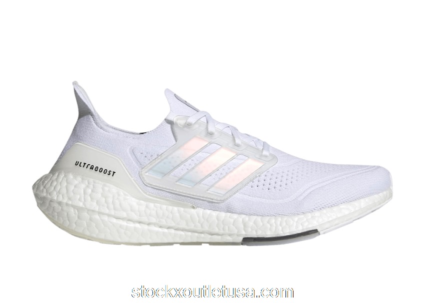 Outlet adidas Ultra Boost 21 White Iridescent Cage FY0846