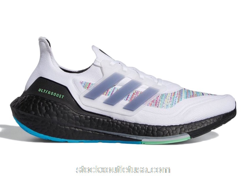 Outlet adidas Ultra Boost 21 White Multicolor GZ3194