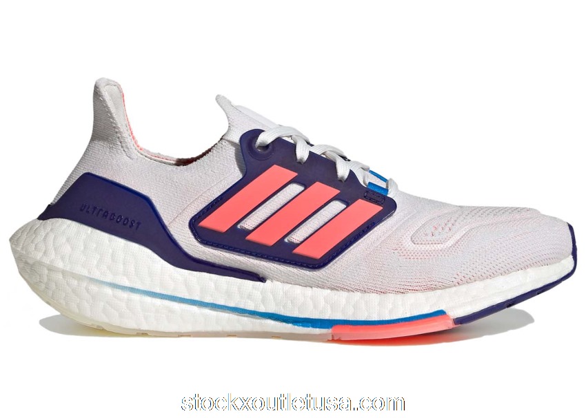 Outlet adidas Ultra Boost 22 White Turbo Indigo (W) GX5589