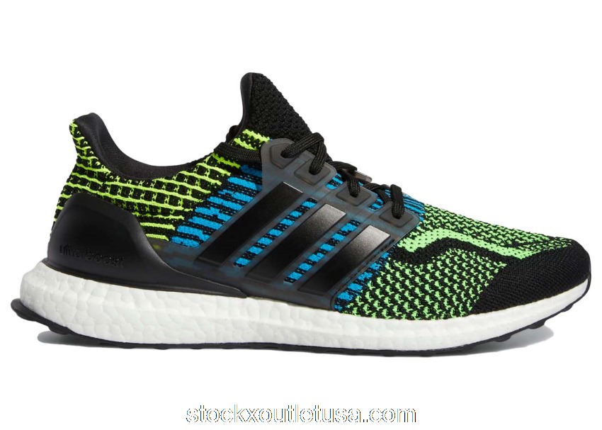 Outlet adidas Ultra Boost 5.0 DNA Black Team Solar Green Blue GX4103