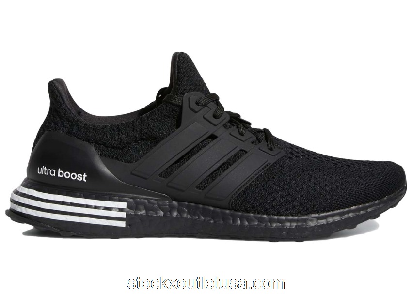 Outlet adidas Ultra Boost 5.0 DNA Black White Heel Stripes GV6674