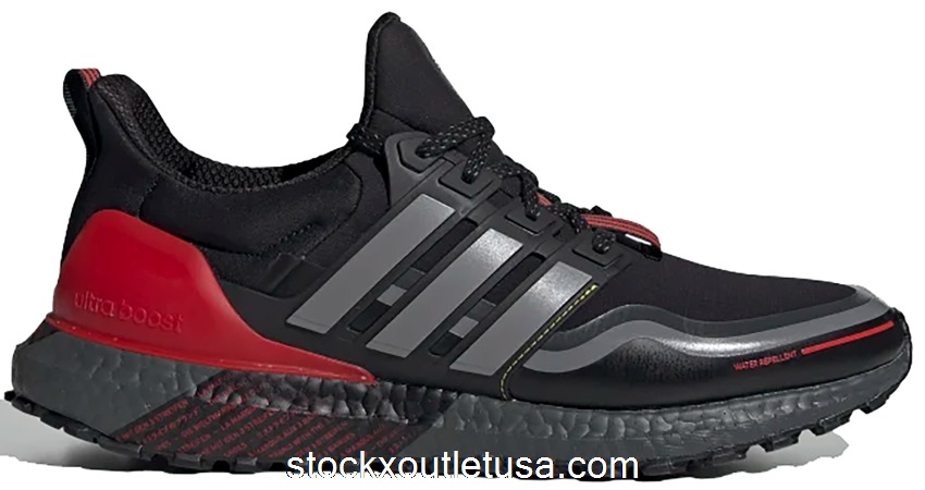 Outlet adidas Ultra Boost Guard Black Grey Scarlet FU9464