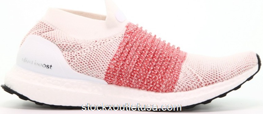 Outlet adidas Ultra Boost Laceless White Scarlet BB6136
