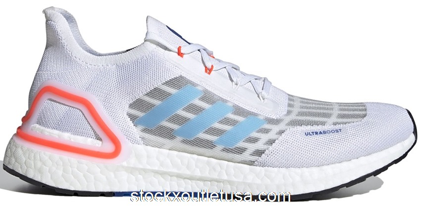 Outlet adidas Ultra Boost Summer.Rdy White Glory Blue Solar Red EG0751