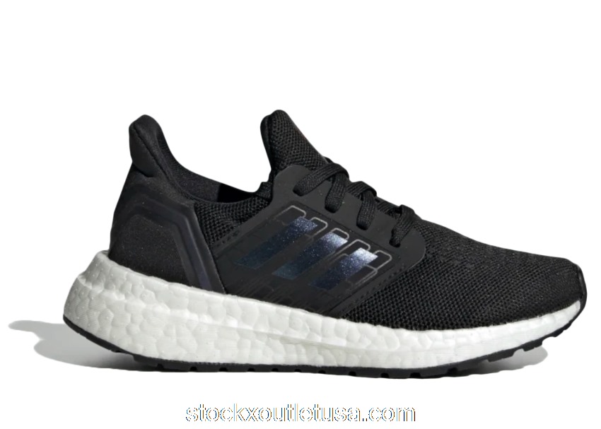 Outlet adidas Ultraboost 20 Core Black Blue Violet (PS) EG4823