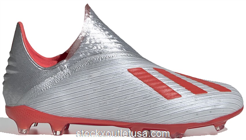 Outlet adidas X 19+ FG Silver Red (Kids) EE3696