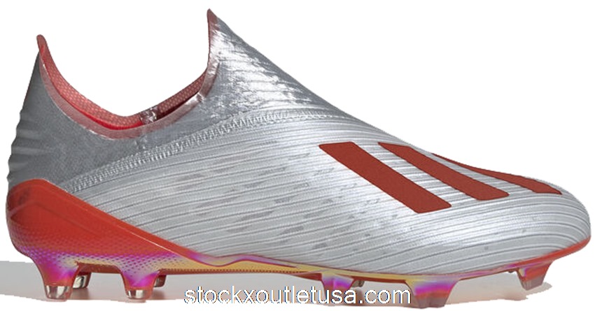 Outlet adidas X 19+ Firm Ground Cleat Silver Metallic Hi Res Red F35322
