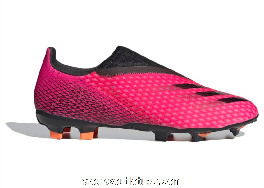 Outlet adidas X Ghosted 3 Laceless FG Shock Pink FW6968