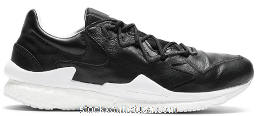 Outlet adidas Y-3 Adizero Runner Leather Black White EF2563