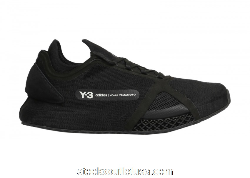 Outlet adidas Y-3 Runner 4D IO Triple Black FZ4502