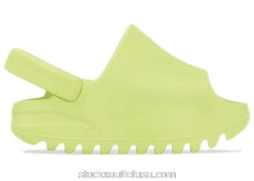 Outlet adidas Yeezy Slide Glow Green (2022) (Infants) HQ4119
