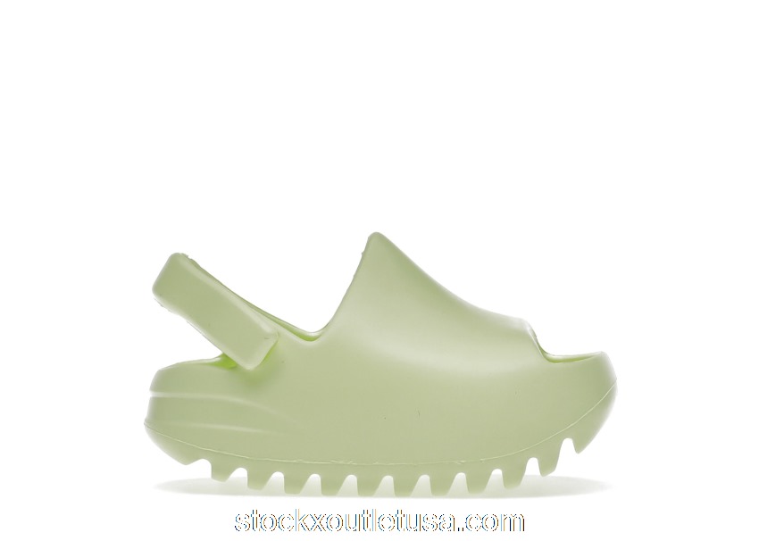 Outlet adidas Yeezy Slide Glow Green (Infants) GX6140