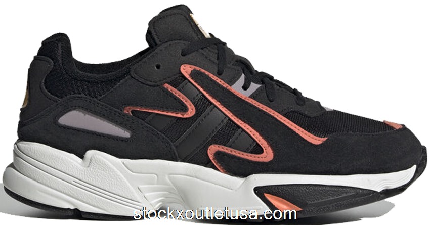 Outlet adidas Yung-96 Chasm Core Black Semi Coral (Youth) EE7544