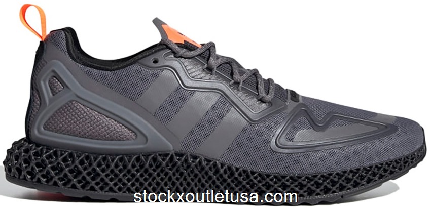 Outlet adidas ZX 2K 4D Grey Four Solar Orange FY9089
