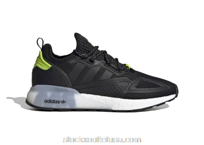 Outlet adidas ZX 2K Boost Black Semi-Solar Slime FY4497