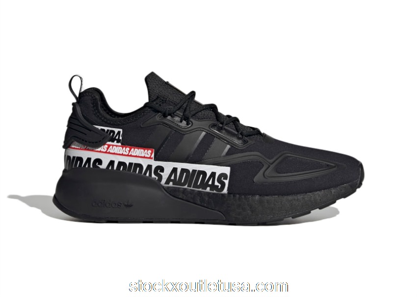 Outlet adidas ZX 2K Boost Bold Logo Graphic Black FX7038