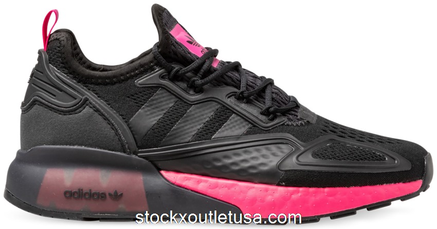 Outlet adidas ZX 2K Boost Core Black Shock Pink (W) FV8986