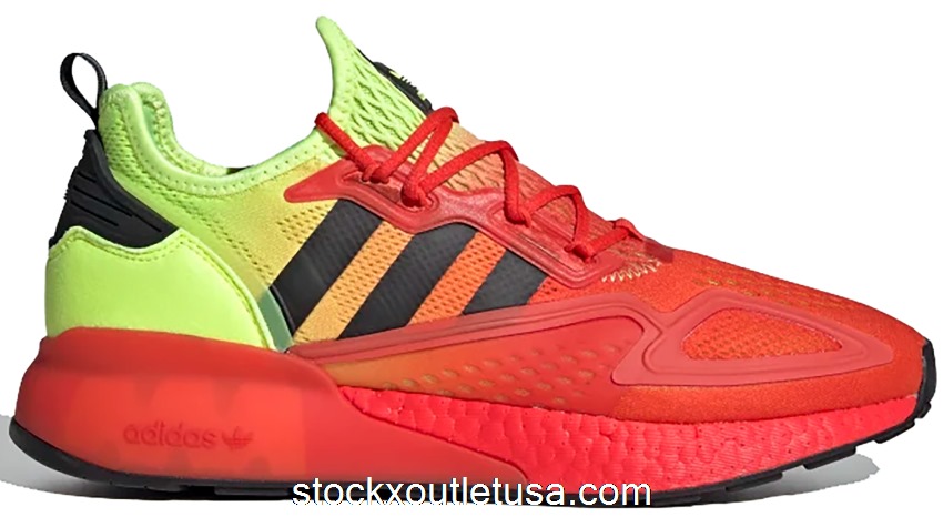 Outlet adidas ZX 2K Boost Solar Yellow Hi Res Red FW0482