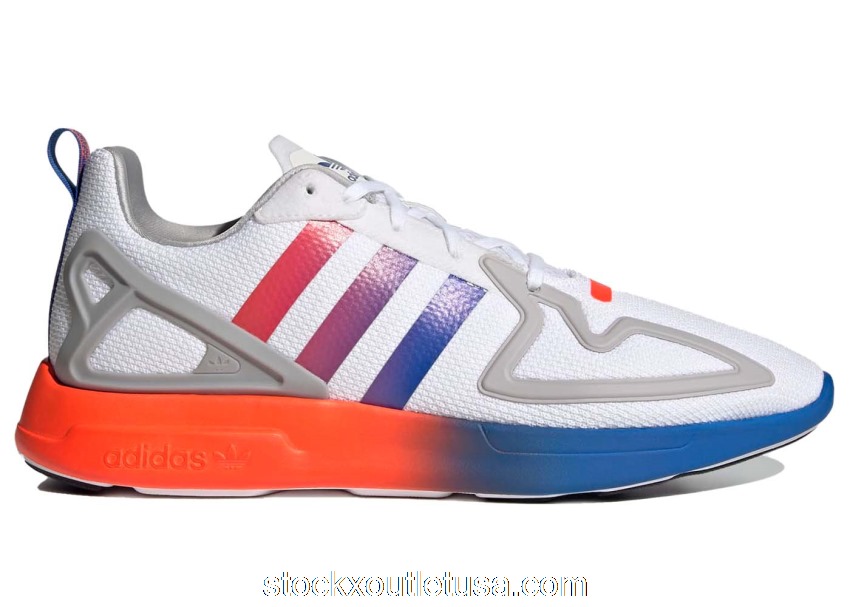 Outlet adidas ZX 2K Flux Gradient Sole Cloud White FX2044