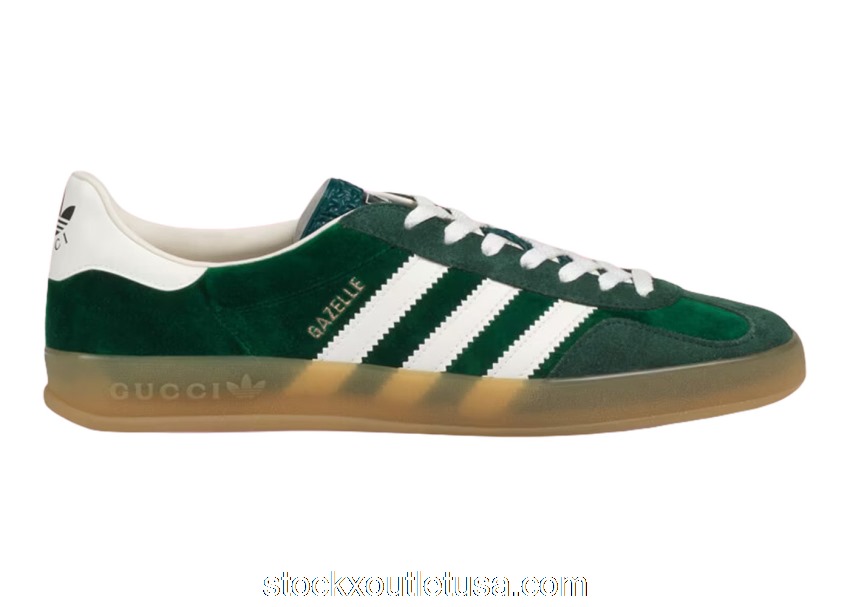 Outlet adidas x Gucci Gazelle Green 7078489STU03170