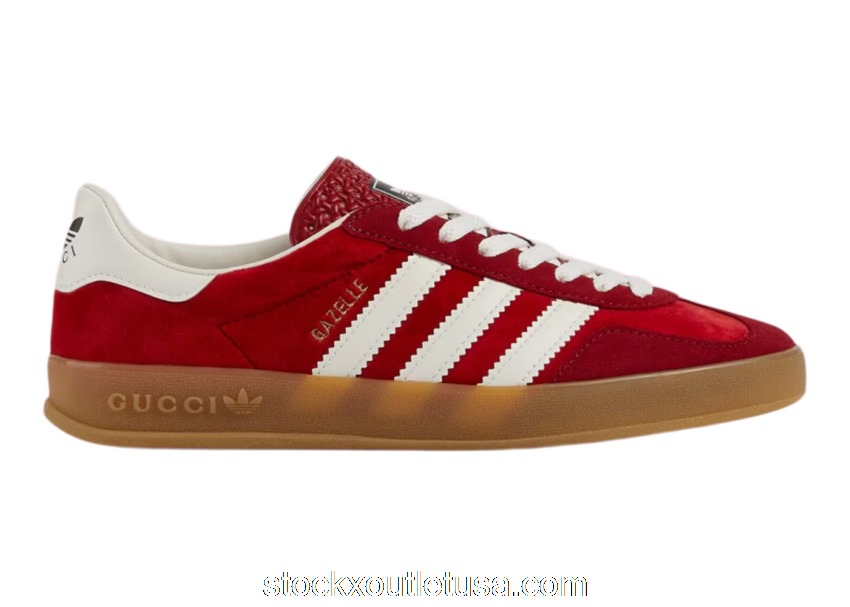 Outlet adidas x Gucci Gazelle Red (W) 7078649STU06360