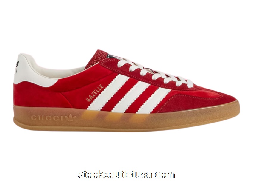 Outlet adidas x Gucci Gazelle Red 7078489STU06360
